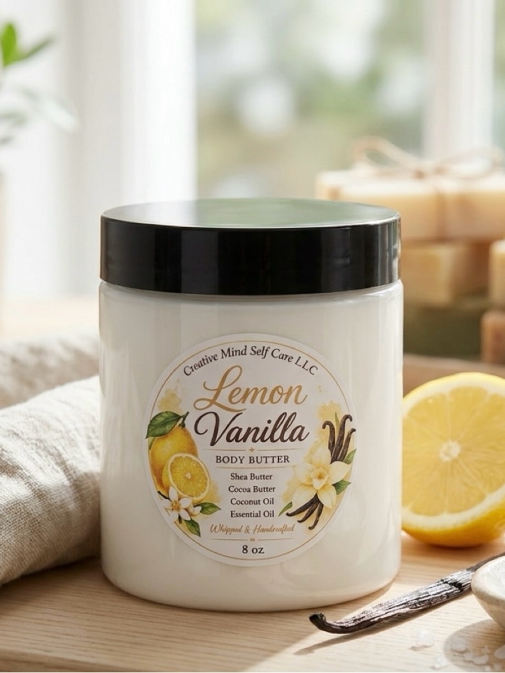 Lemon Vanilla Whipped Body Butter